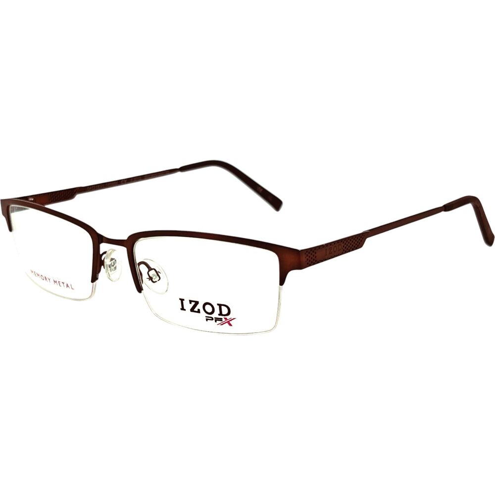 Izod Performx 3012 Mens Eyeglass Frame Brown Matte